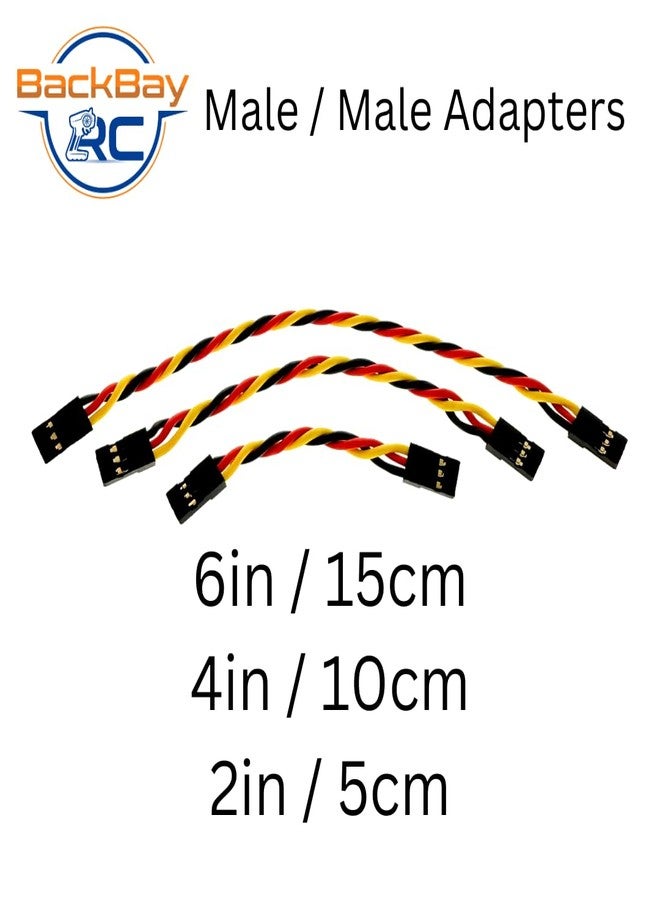 BackBay R/C BackBayRC - 4in 20awg Male/Male Universal Servo Extension - 5 Pack - Image 2